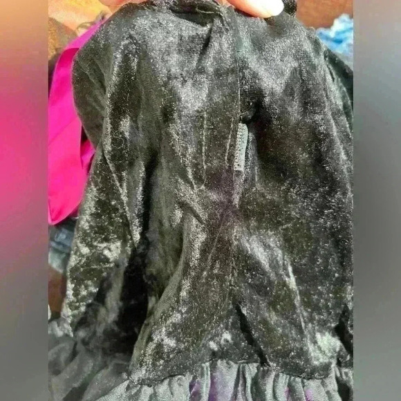 Gothic Spider Web Dress Purple Black Mesh | Halloween Costume Cosplay Emo Grun - Picture 7 of 11